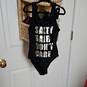 Black Kids Swim One Piece